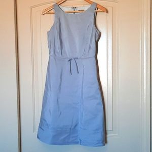 J.Crew blue/grey taffeta dress